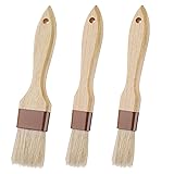 3 Pcs Pastry Brush, Natural Bristle Basting