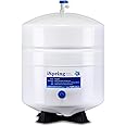 iSpring T32M Pressurized Water Storage Tank with Ball Valve for Reverse Osmosis RO Systems, 4 Gallon, 1/4" Tank Valve Include