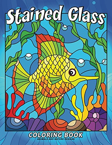 Stained Glass Coloring Book: Stress Relieving Unique Design by Rocket Publishing
