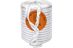LETSFIX Pull Tape 3/4" - 1000 ft. Mule Tape | Webbing Strap | Flat Rope 100% Polyester, 1800 lbs Break Strength Heavy Duty & UV Resistant, Wind Straps for Greenhouse