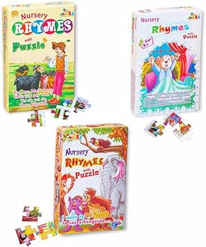 ShopMeFast Awals Nursery Rhymes with Puzzle for Kids - 3 Concept Combo
