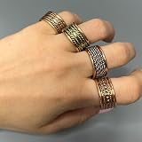 VIE Boho Chic Adjustable Pure Copper Ring for Men & Women - Unique Jewelry view 5
