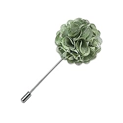 Ailisus Sage Green Ascot and Lapel Pin Set Man