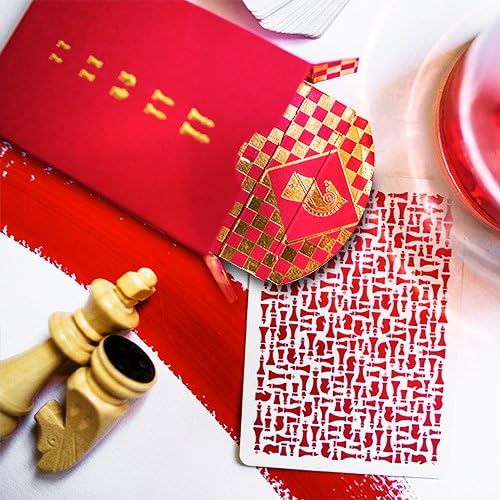 SOLOMAGIA Red Knights Playing Cards - Card Games - Magic Tricks and Magic