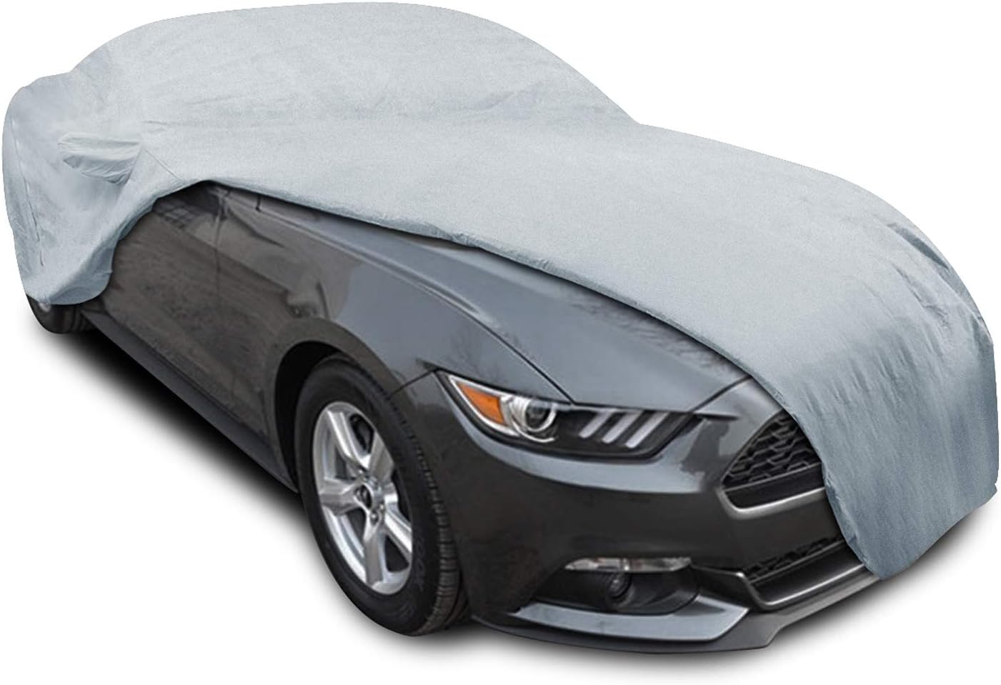 Ford Mustang Car Cover for 2015-2019, KAKIT Waterproof Windproof Dustproof Scratch Proof Custom Fit Car Cover for Ford Mustang, Free Windproof Ribbon
