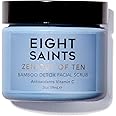 Eight Saints Zen Out Of Ten Bamboo Detox Face Scrub Exfoliator, Natural and Organic Daily Exfoliating Facial Scrub With Bamboo Fibers to Unclog Pores, Blackheads, Blemishes, and Dull Skin, 2 Ounces
