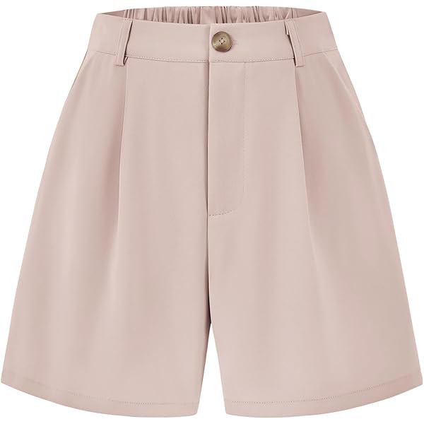 SweatyRocks Women's High Waisted Button Front Tweed Shorts