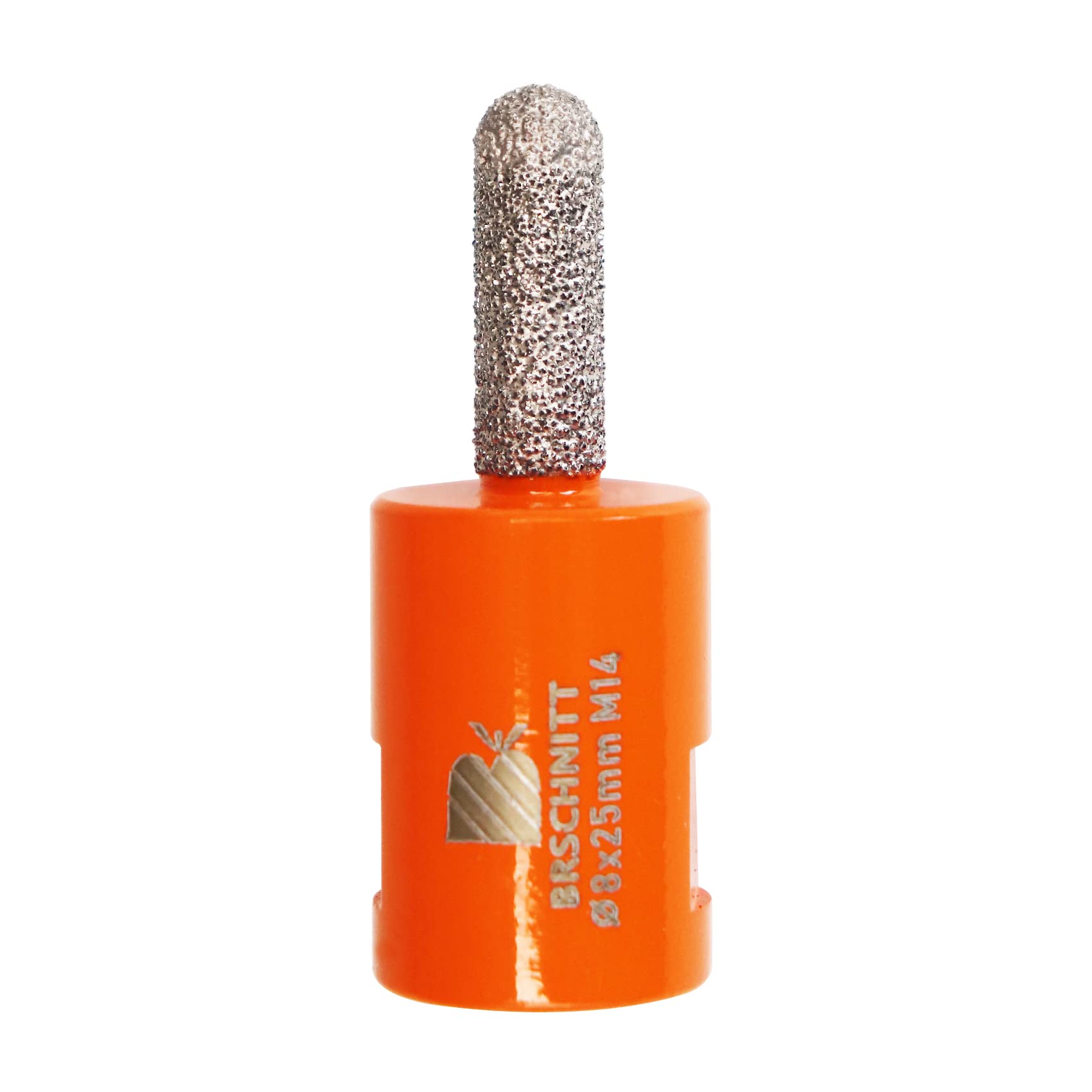BRSCHNITT Diamond Mortar Router, 8 mm x 25 mm, M14 Thread for Concrete, Marble, Granite, Masonry Stone Removals
