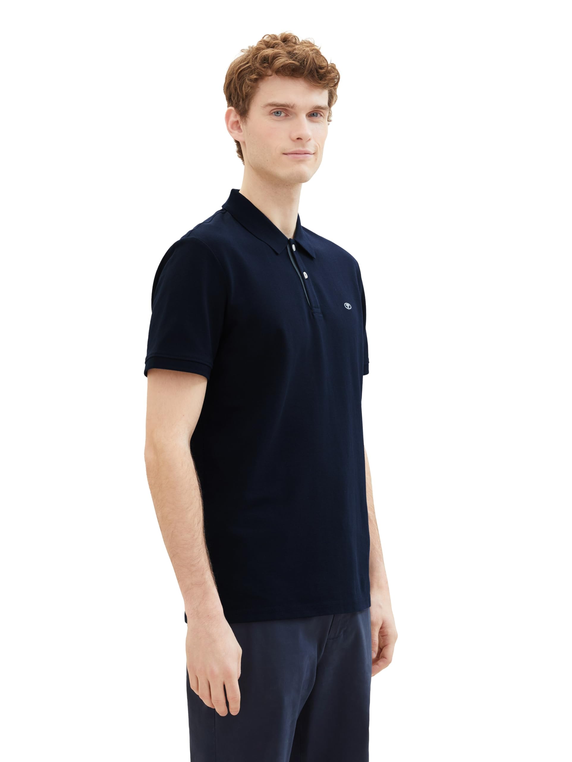TOM TAILOR Herren Basic Piqué Poloshirt, 10668 - Sky Captain Blue, M 4
