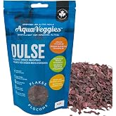 Aqua Veggies Organic Atlantic Dulse Flakes 4 Oz , Hand-Harvested, Sun-Dried Bay of Fundy, Excellent Source of Vitamins B6, B12, Iron, Iodine, Protein, Calcium and Fibre 4 Ounce