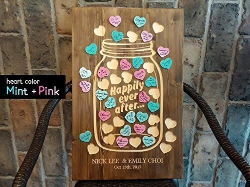 Heart Candy Bottle - alternative wedding guest book