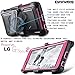 COVRWARE Aegis Series case for LG Stylo 2 (2016) / Stylo 2 Plus/Stylo 2 V with Built-in Screen Protector Heavy Duty Full-Body Rugged Holster Armor Cover Belt Swivel Clip Kickstand, Pink