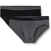 Emporio Armani mens Soft Touch Bamboo Viscose 2 Pack Brief