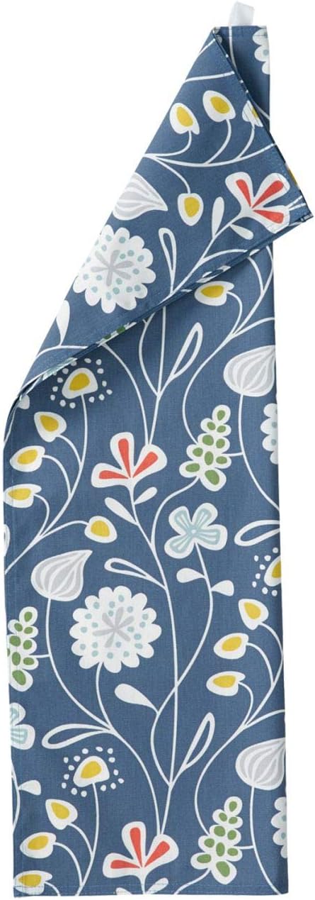 Klippan Flower Meadow Tea Towel blue
