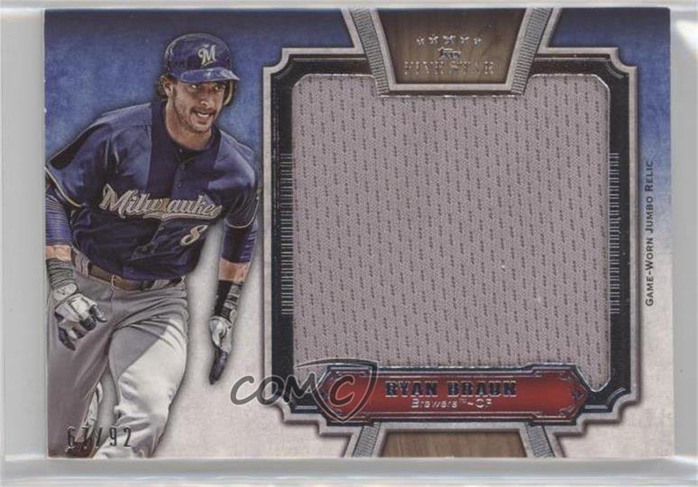 Ryan Braun #67/92 (Baseball Card) 2012 Topps Five Star - Jumbo Jersey Relic #JJR-RB