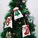 Blulu Christmas Calendar Advent Calendar 24 Days Christmas Countdown Calendar Hanging Felt Gift Bags for Christmas Party Home Decoration