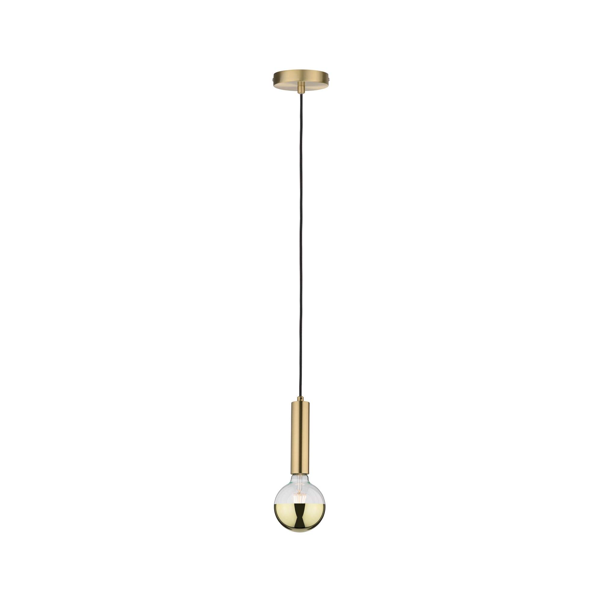 Paulmann 79756 Pendant luminaire Kine max. 20 watt Pendant lamp Brushed Brass Pendant lamp Metal Pendant luminaire E27