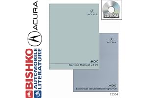 bishko automotive literature 2003 2004 2005 2006 Acura MDX Shop Service Repair Manual CD w/ 03-05 MDX ETM