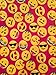 Velvet Fleece Emoji Throw Blanket (Dark Pink)