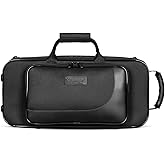 Omebaige BGA Trumpet Rectangular Case, Built-in Backpack Straps Gig Bag | Lightweight trumpet case with EPS protection, accessory storage and comfortable carrying for rehearsals and travel.