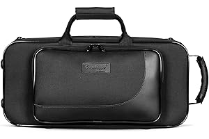 Omebaige Trumpet BGA Rectangular Case, Nylon Material 600D Trumpet Case, Built-in Backpack Straps Trumpet Bag