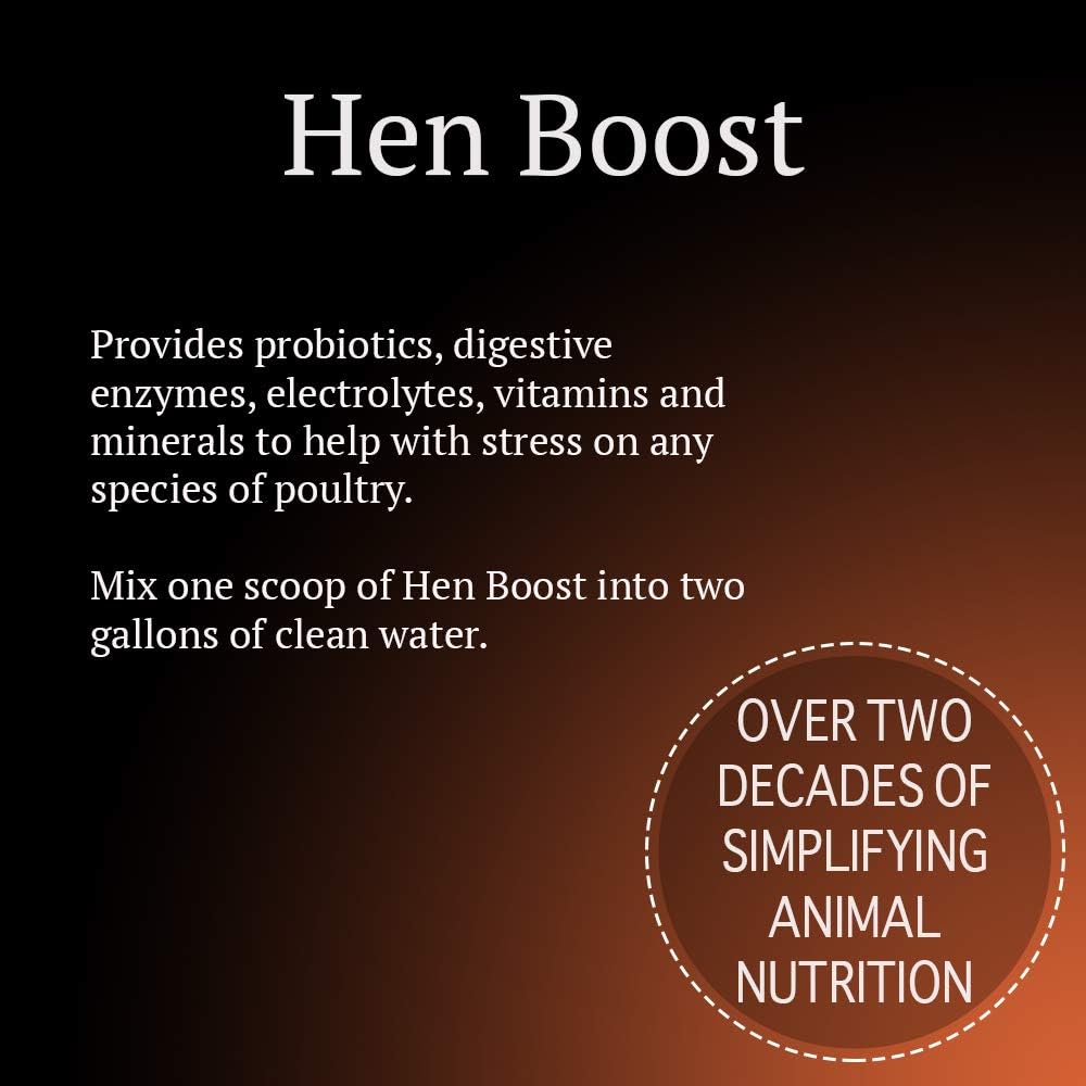 Animal Health Solutions - Hen Boost Probiotics, Help Boost Immunity & Hydration in Full Grown Chickens (8 oz): Garden & Outdoor