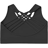 Kurve Girl’s Seamless Strappy Back Stretchy Crop Undershirt Bra, Made in USA