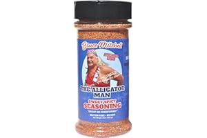 Bruce Mitchell, The Alligator Man's Sweet Spicy Seasoning – Louisiana Flavor Explosion! Cajun Seasoning for Everything – Gluten-Free, No MSG, and Zero Calories – 10oz (283.5g) – Perfect for Grilling, Roasting, and Frying!