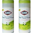 Clorox Multi-Purpose Paper Towel Wipes, Jasmine Scent, 35 CT (2 Pack)