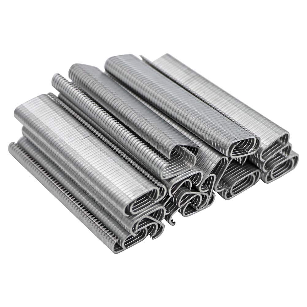 M.Z.A 2500pcs Nail Hog Ring Pliers C-Type Clip Installation Equipment Tool Automatic Fencing Pliers for Chicken Rabbit Pet cage Seal Bag Car Cushion Repairing Tools (2500pcs Nail)