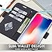 ProCase iPhone Xs Case iPhone X Case, Folio Folding Wallet Case with Card Holder, Flip Cover Protective Case for 5.8 inch Apple iPhone Xs (2018) / iPhone X (2017) -Black