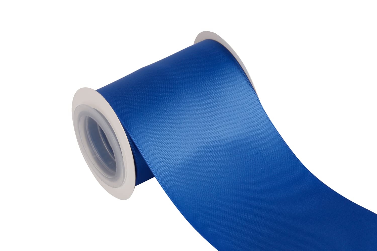 Joycrosso 75mm Double Faced Satin Ribbon 4.5 Meters-Roll Set for Chair Sash Gift Wrapping Party Favor Home Decoration Craft Supplies, Royal