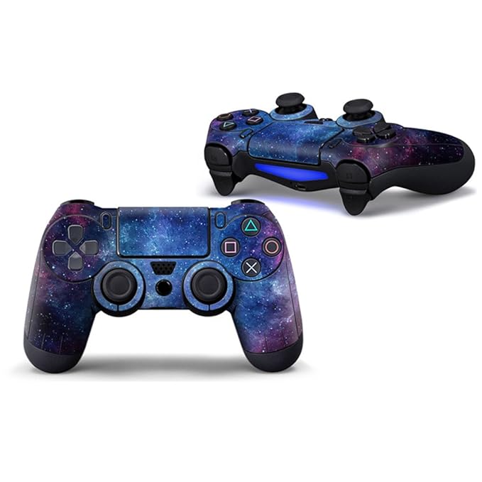 morbuy PS4 Vinyl Skin Aufkleber Sticker Decal, Schutz für Sony Playstation 4 PS4 Slim PS4 Pro Dualshock Controller x 1 blau S