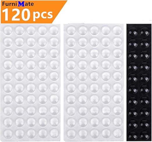 Cabinet Bumpers Door Drawer Bumper Pads 120 Pcs Sound Dampening