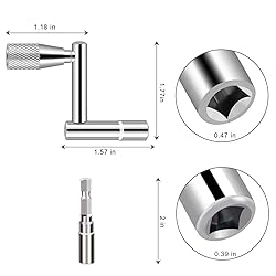 EASTROCK Drum Key Drill Bit Drum Tuning Key 3pcs