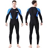 REALON Diving Skin Suit for Women Men, Full Body Scuba Dive Swimming Thin Swimsuit, One Piece UV Protection Quick Dry Rash Guard Swimwear Surfing Snorkel Kayak Water Sport
