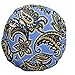 YogaAccessories Round Cotton Zafu Meditation Cushion - Azure