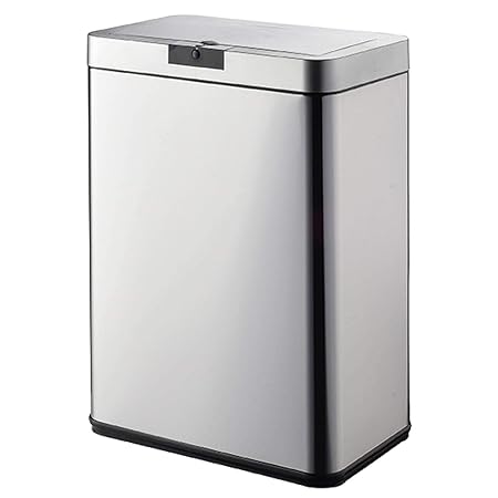 O'daddy 50 Liter-Mülleimer ausgestattet mit Einem Sensor, Abfallbehälter aus hochwertigem Edelstahl. Automatisch funktioniere