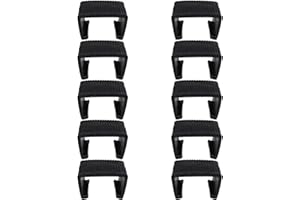 SUQ I OME 10 Pack Medium Outdoor Patio Furniture Clips, Outdoor Rattan Furniture Clips Patio Wicker Rattan Sofa Connector Clips Rattan Sofa Chair Fasteners Connectors,2.13 inch