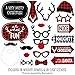 Big Dot of Happiness Prancing Plaid Holiday - Buffalo Plaid Christmas Photo Booth Props Kit - 20 Count