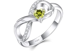 STARCHENIE Infinity Promise Ring 925 Sterling Silver Angel Wings Heart Ring for Women Size 5-10