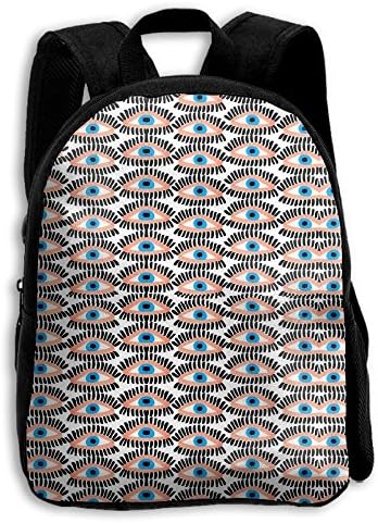 Toddler Backpack Eyes Eyelash Artwork Kids Backpack School Bag