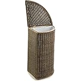 Amazon.com: The Basket Lady Narrow Wicker Rectangular Laundry Hamper ...