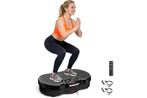 Vibration Plate for Weight Loss & Lymphatic Drainage, Professional Full Body Vibration Machine with Wider Platform, Ultra Sta