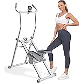 EAGWON Stair Stepper, Vertical Climber for Home Gym, Compact Folding Full-Body Cardio Machine with Extended Step Range, Adjustable Handlebar & Pedals, Suitable for Women & Men