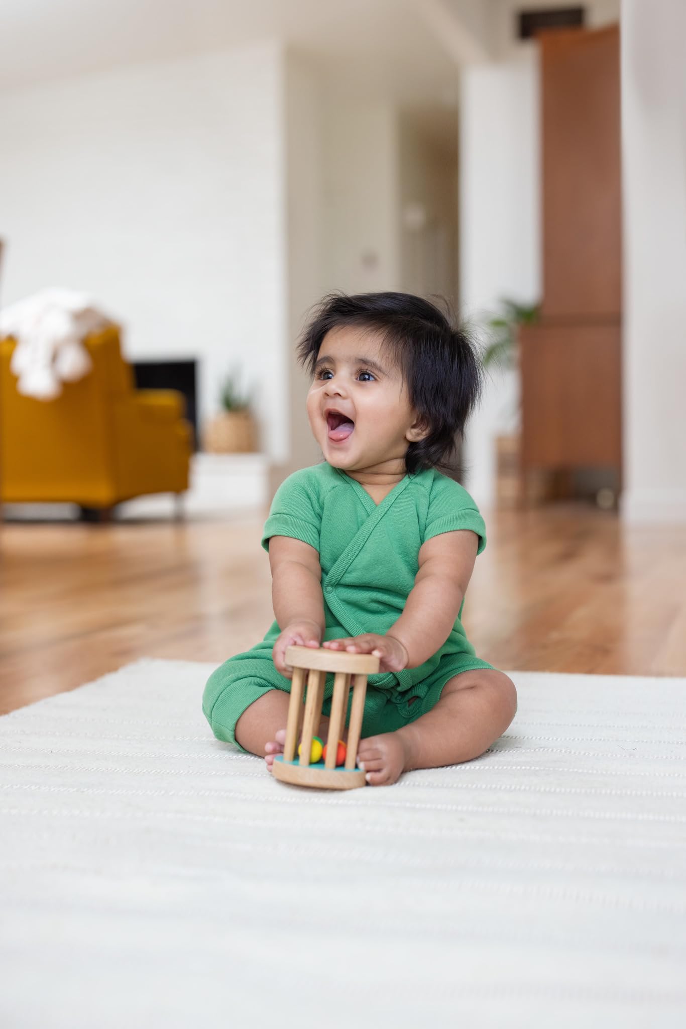 Lovevery, Montessori Rolling Rattle, Baby Rattle Starting at 12 Weeks