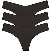 commando - Classic Solid Thong (3-pack) | Seamless No Show Thong | Comfortable, Lay-Flat Edges | Machine Washable