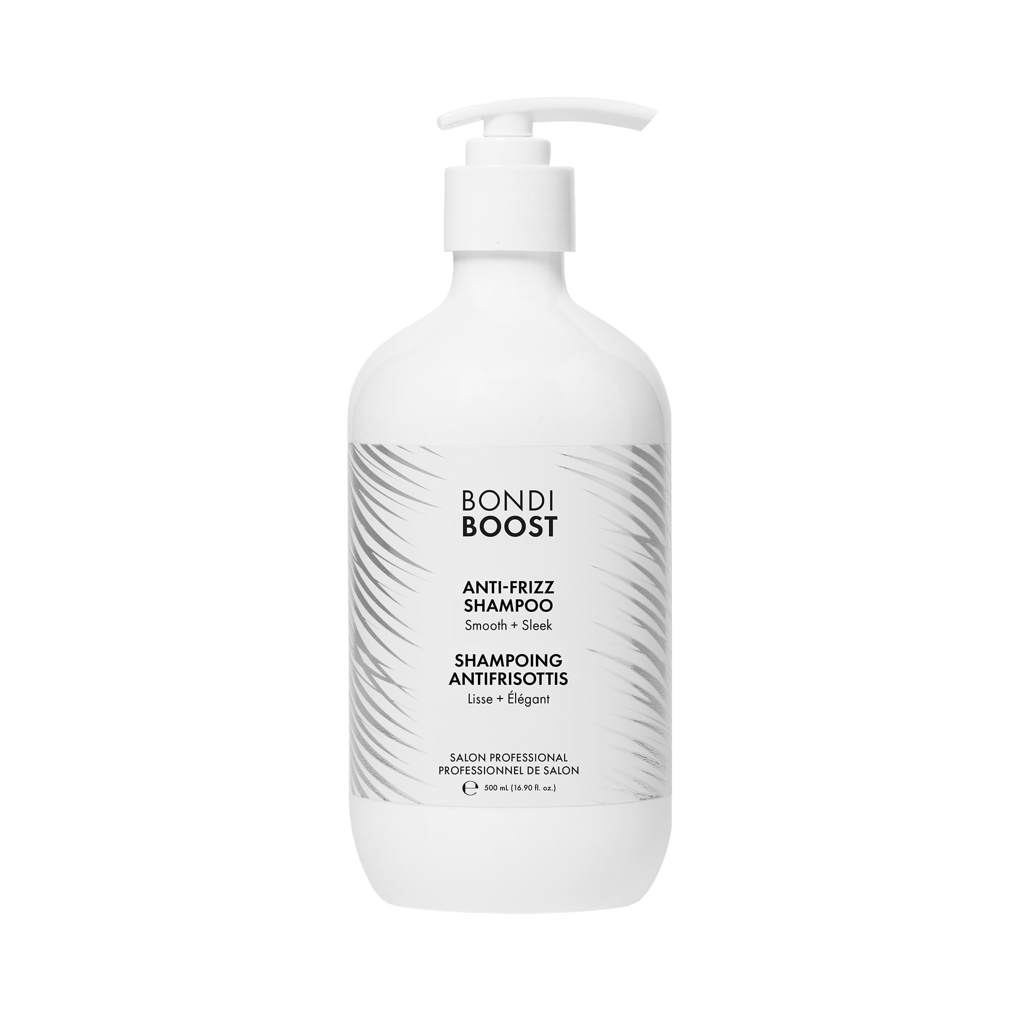 BondiBoost Anti-Frizz Smoothing Shampoo - Sulphate-Free, Aloe-Based Formula with Hyaluronic Acid, Argan & Triple Blend of Nutrients for Sleek, Shiny Hair - Vegan & Cruelty-Free, 300ml