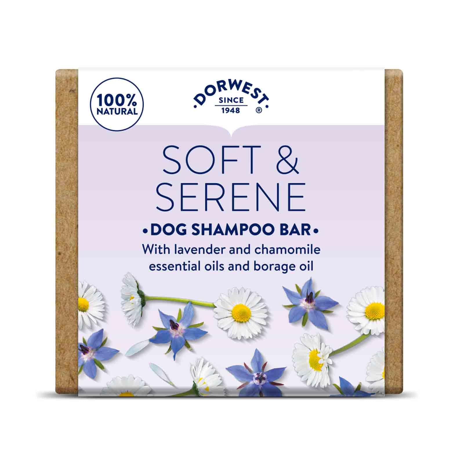 DORWEST HERBS Soft & Serene Dog Shampoo Bar. 100% natural, for dry or irritated skin