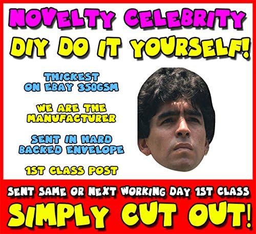 DIY - Do It Yourself Face Mask - Diego Maradona Celebrity Face Mask